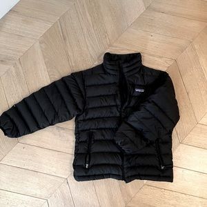 Kids Black Patagonia Puffer Jacket